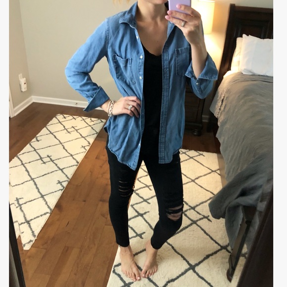 Merona Tops - MERONA Oversized Chambray Top